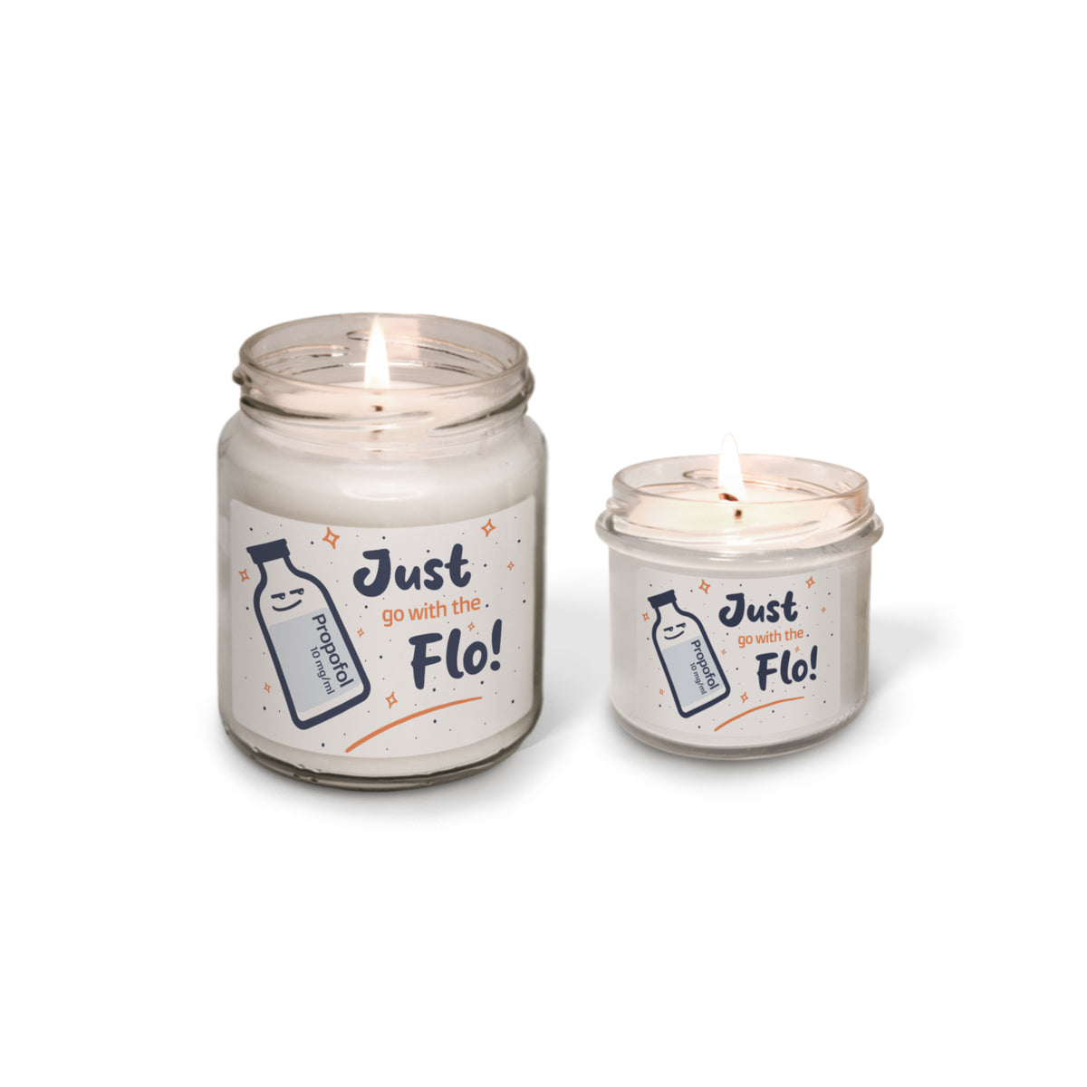 Just go with the Flo Scented Soy Candle-Candles-I love Veterinary