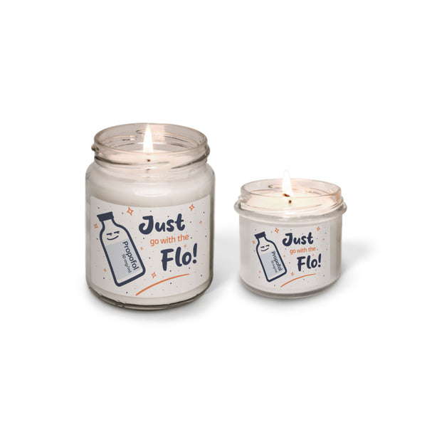 Just go with the Flo Scented Soy Candle-Candles-I love Veterinary
