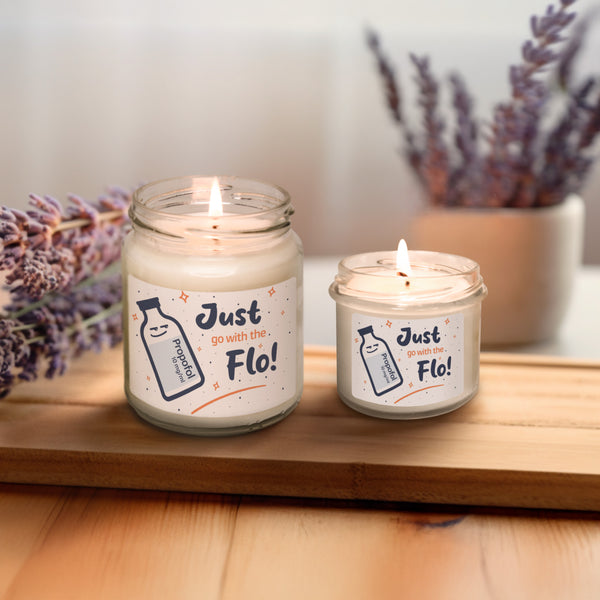 Just go with the Flo Scented Soy Candle-Candles-I love Veterinary