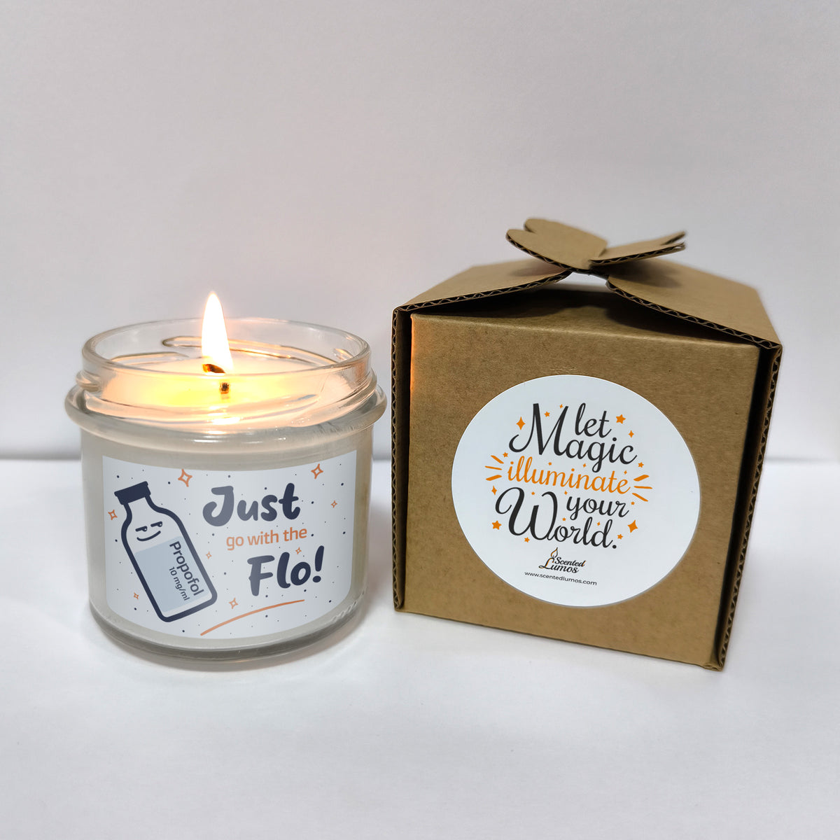 Just go with the Flo Scented Soy Candle-Candles-I love Veterinary