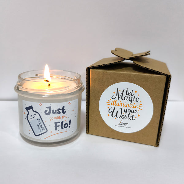 Just go with the Flo Scented Soy Candle-Candles-I love Veterinary