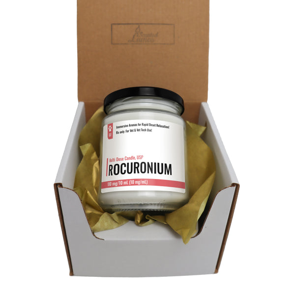 Rocuronium Design Scented Soy Candle-Candles-I love Veterinary