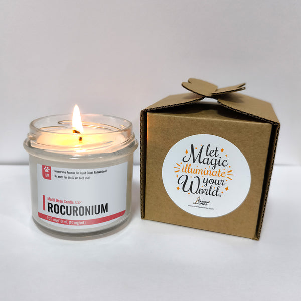 Rocuronium Design Scented Soy Candle-Candles-I love Veterinary