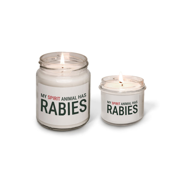 My spirit animal has rabies Scented Soy Candle-Candles-I love Veterinary