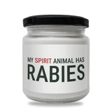 My spirit animal has rabies Scented Soy Candle-Candles-I love Veterinary