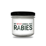 My spirit animal has rabies Scented Soy Candle-Candles-I love Veterinary