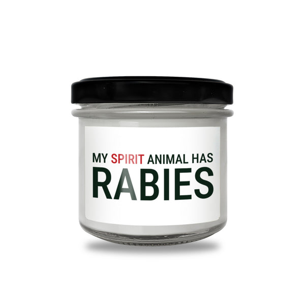 My spirit animal has rabies Scented Soy Candle-Candles-I love Veterinary