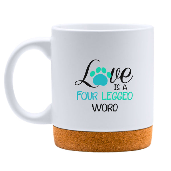 Love Is A Four Legged Word White Mug-White Mug-I love Veterinary