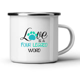 Love Is A Four Legged Word White Mug-White Mug-I love Veterinary