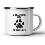 A Beautiful Day To Save A Life White Mug-White Mug-I love Veterinary