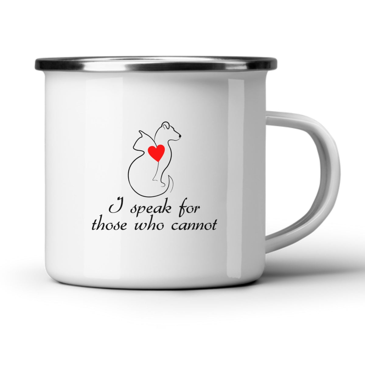 I Speak For Those Who Cannot White Mug-White Mug-I love Veterinary