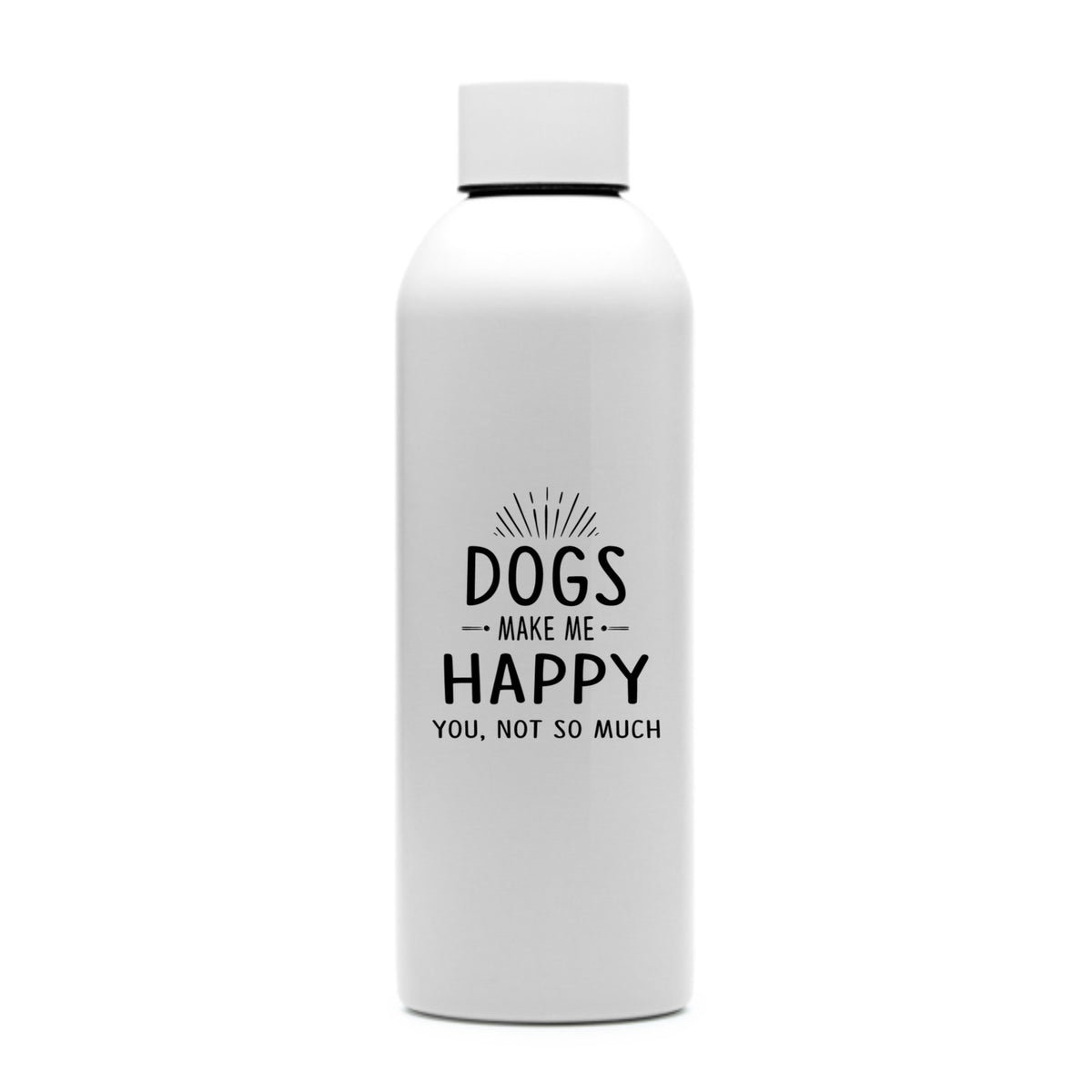 Dogs Make Me Happy Water Bottle