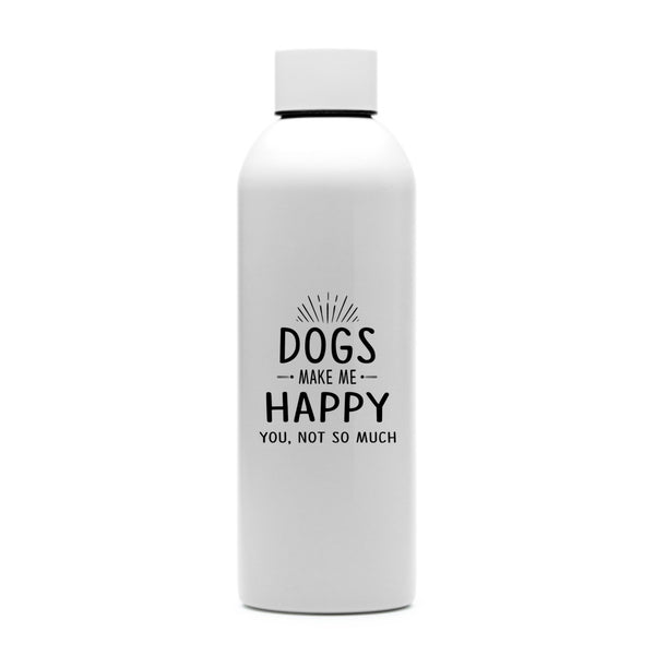 Dogs Make Me Happy Water Bottle