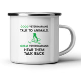 Great Vets Hear Them Talk Back White Mug-White Mug-I love Veterinary