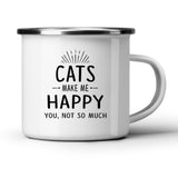 Cats Make Me Happy White Mug-White Mug-I love Veterinary