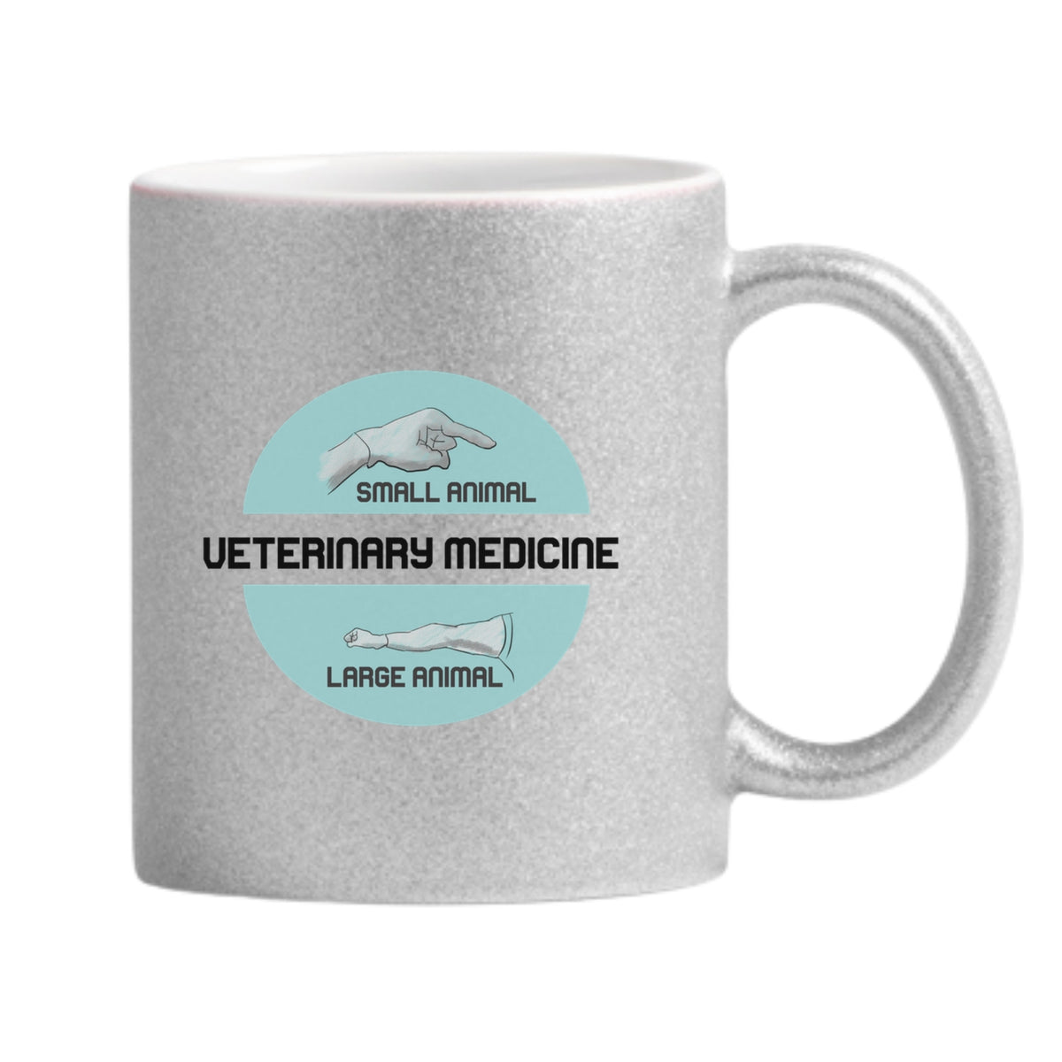Small & Big Animal Vet Medicine Glitter Mug