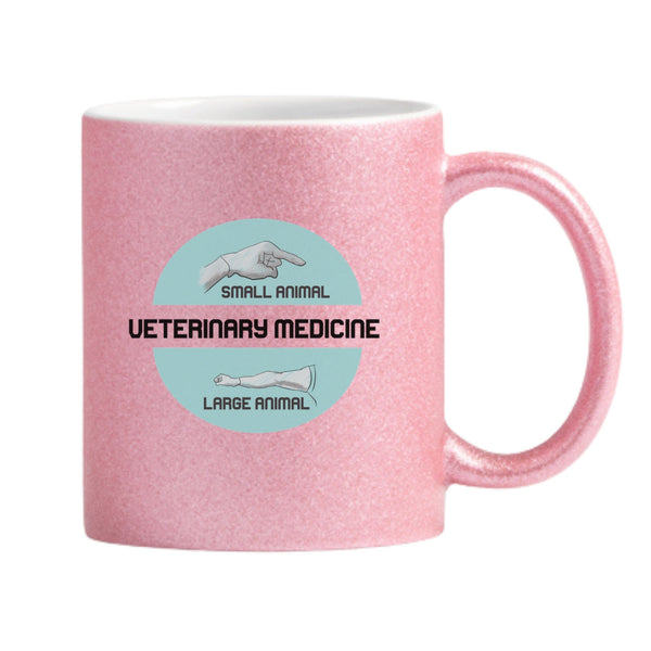 Small & Big Animal Vet Medicine Glitter Mug