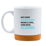 Some Heroes Wear Scrubs White Mug-White Mug-I love Veterinary