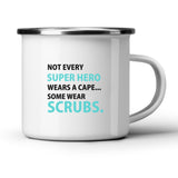 Some Heroes Wear Scrubs White Mug-White Mug-I love Veterinary