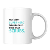Some Heroes Wear Scrubs White Mug-White Mug-I love Veterinary
