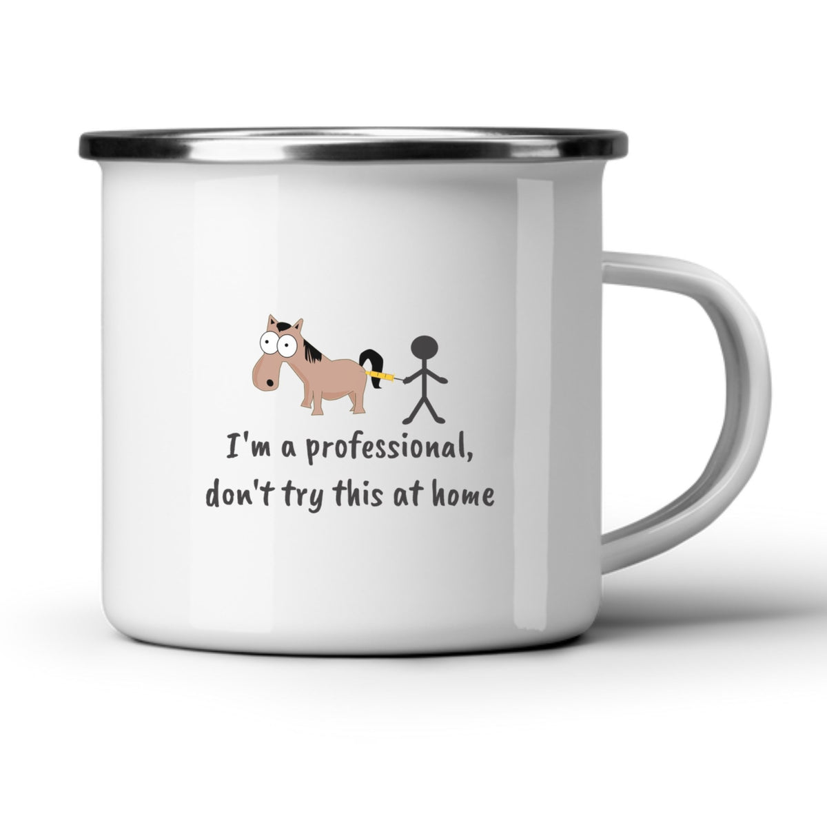 Don't Try This At Home White Mug-White Mug-I love Veterinary