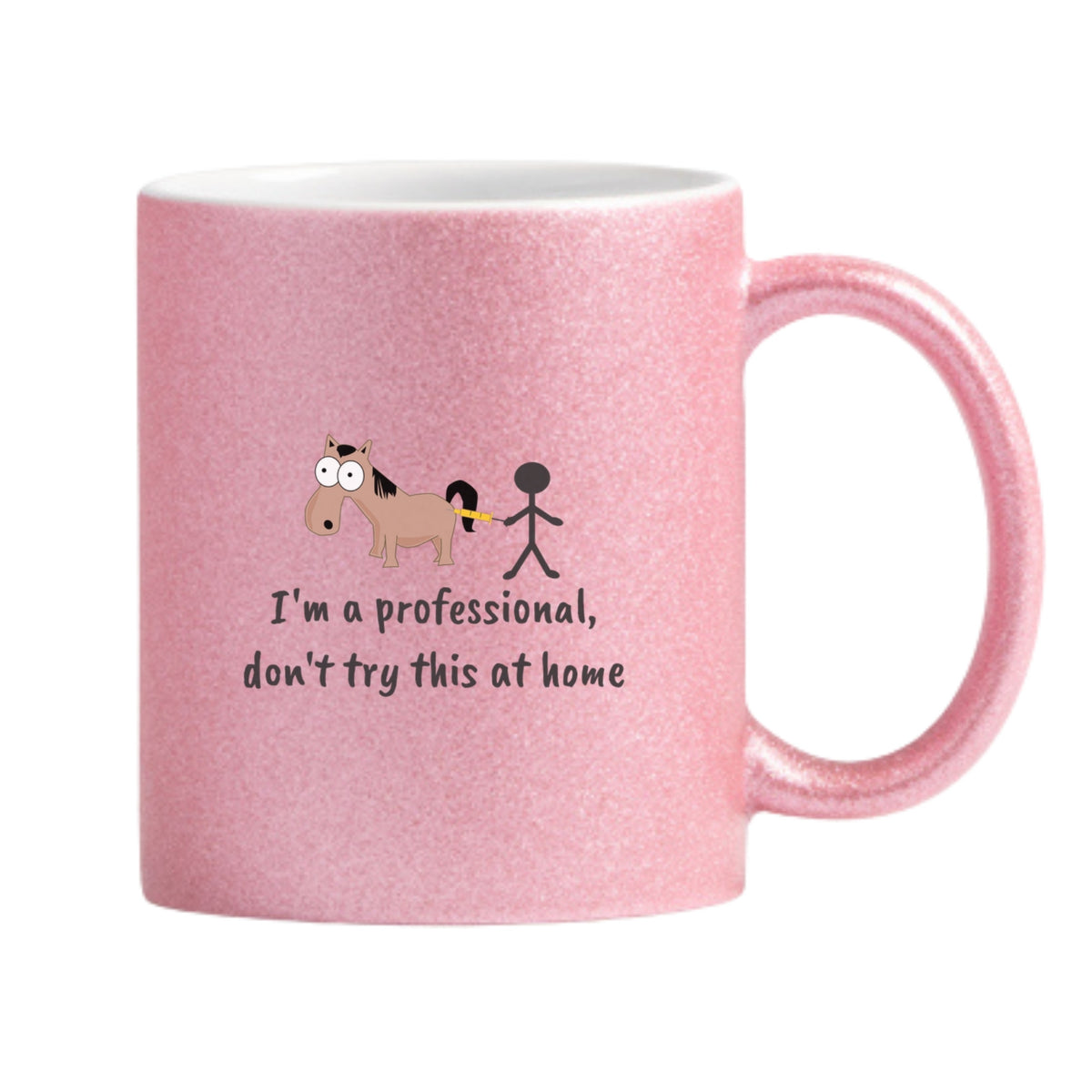 I'm A Professional Don't Try This At Home Glitter Mug
