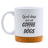 Coffee And Dogs White Mug-White Mug-I love Veterinary