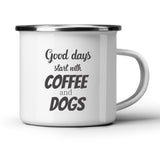Coffee And Dogs White Mug-White Mug-I love Veterinary
