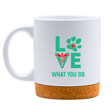 Love What You Do White Mug-White Mug-I love Veterinary