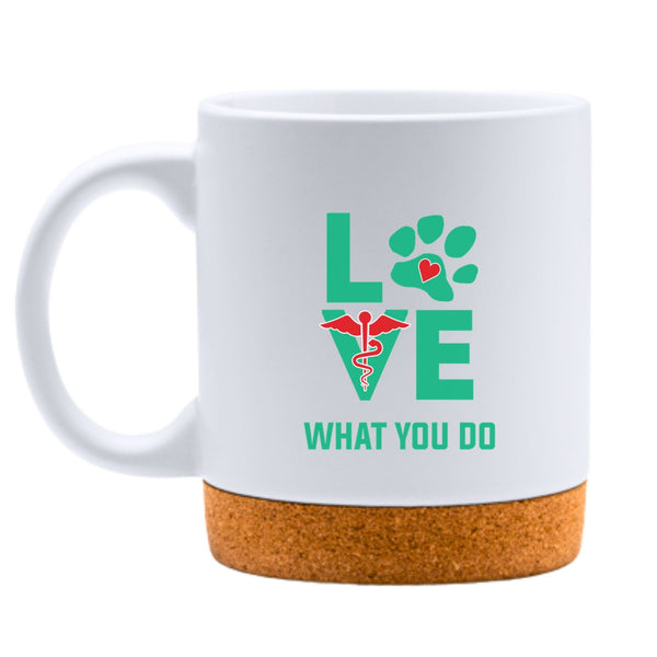Love What You Do White Mug-White Mug-I love Veterinary