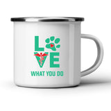 Love What You Do White Mug-White Mug-I love Veterinary