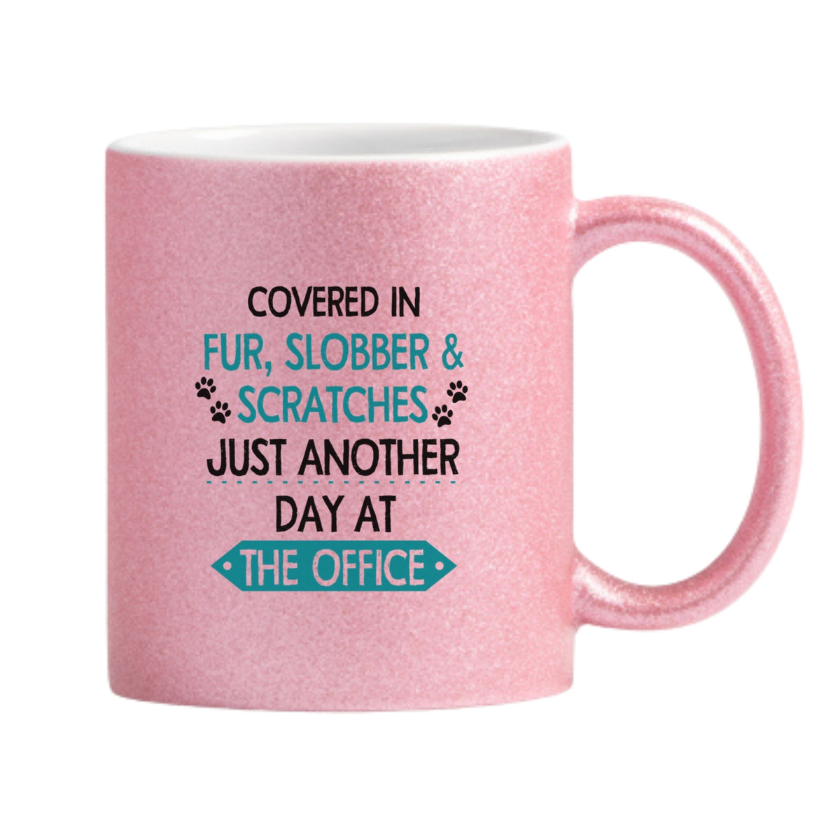 Fur, Slobber & Scratches Glitter Mug