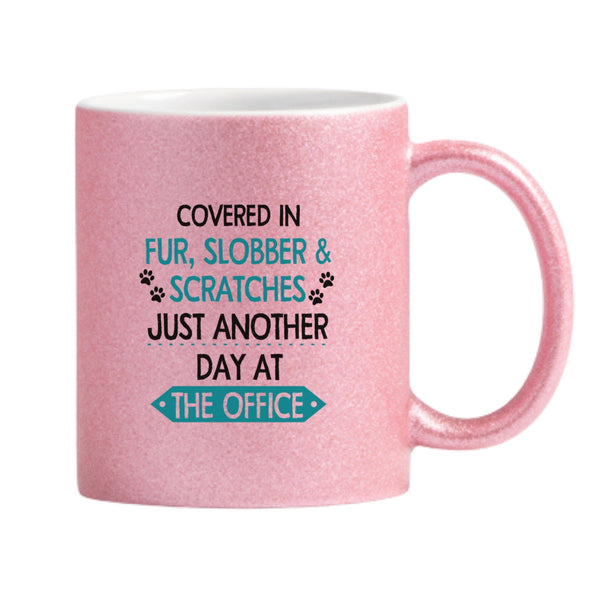 Fur, Slobber & Scratches Glitter Mug