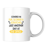 Fur, Slobber & Scratches White Mug-White Mug-I love Veterinary