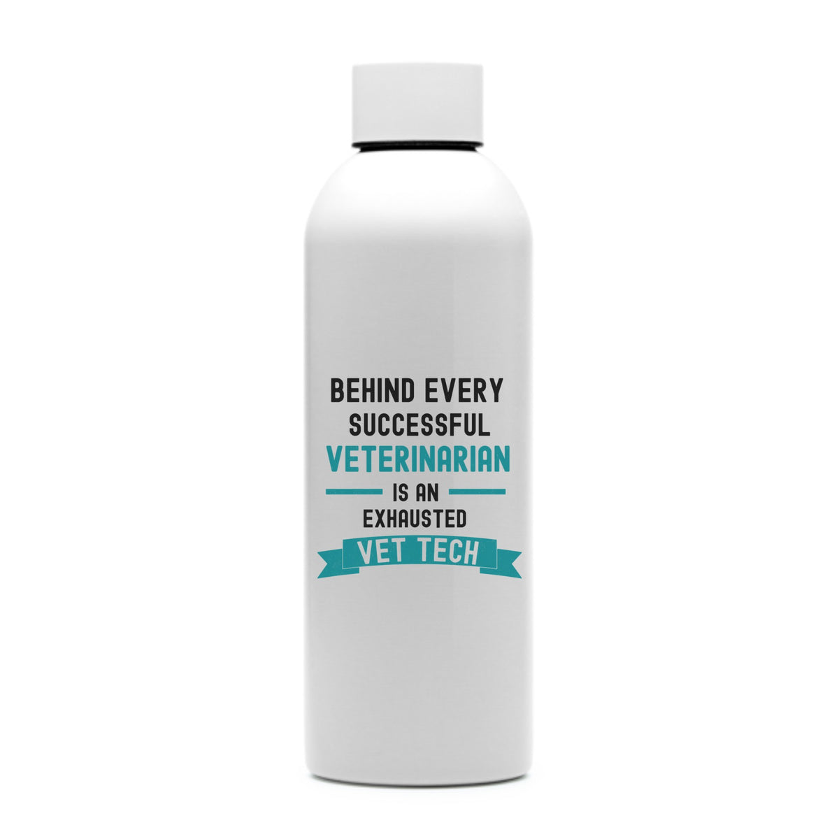Exhausted Vet Tech Water Bottle