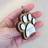Thanks for being the Best Vet Tech Wooden Keychain-I love Veterinary