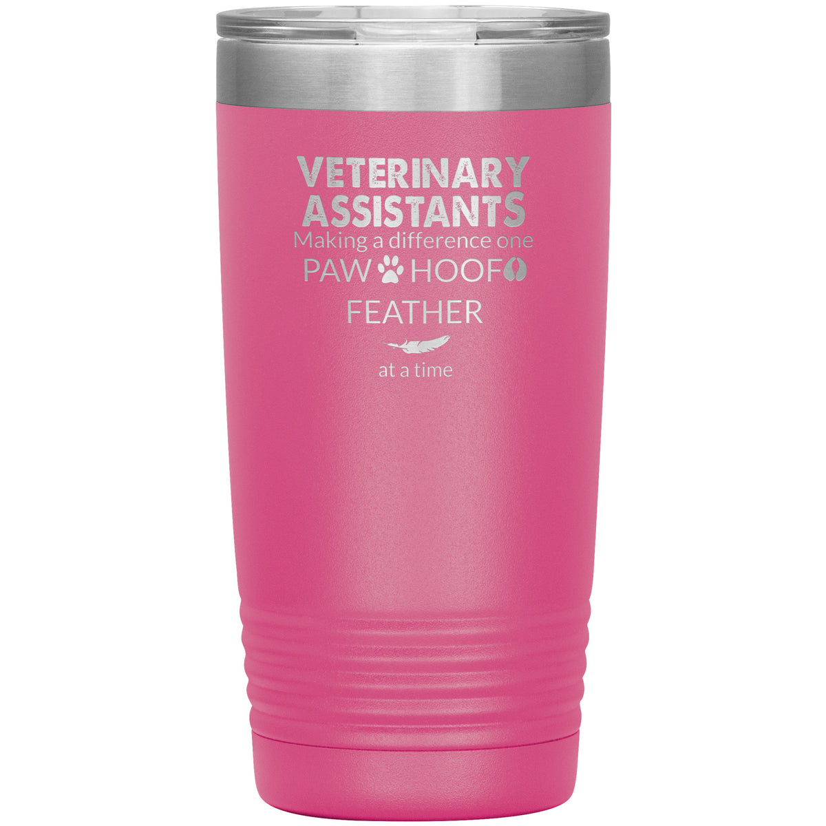Vet Assistant- Making a Difference 20oz Vacuum Tumbler-Tumblers-I love Veterinary