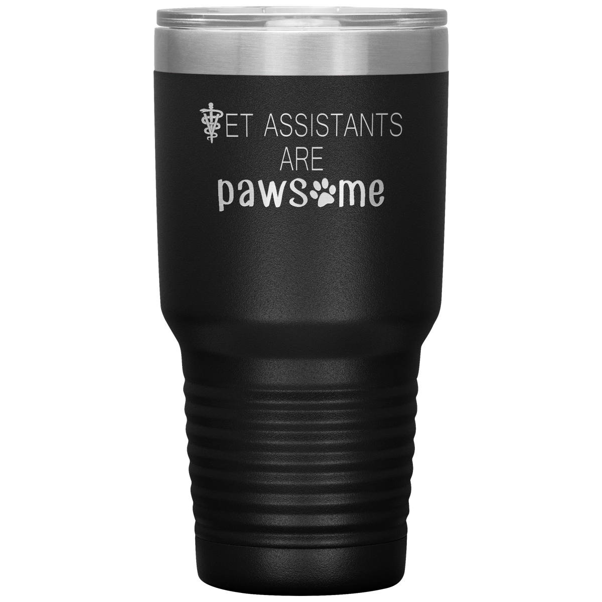 Vet Assistants are Pawesome 30 oz Vacuum Tumbler-Tumblers-I love Veterinary