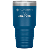 Vet Assistants are Pawesome 30 oz Vacuum Tumbler-Tumblers-I love Veterinary