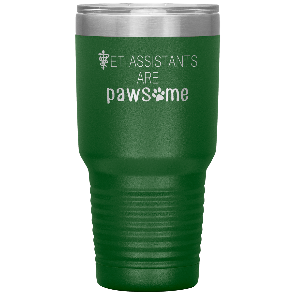 Vet Assistants are Pawesome 30 oz Vacuum Tumbler-Tumblers-I love Veterinary