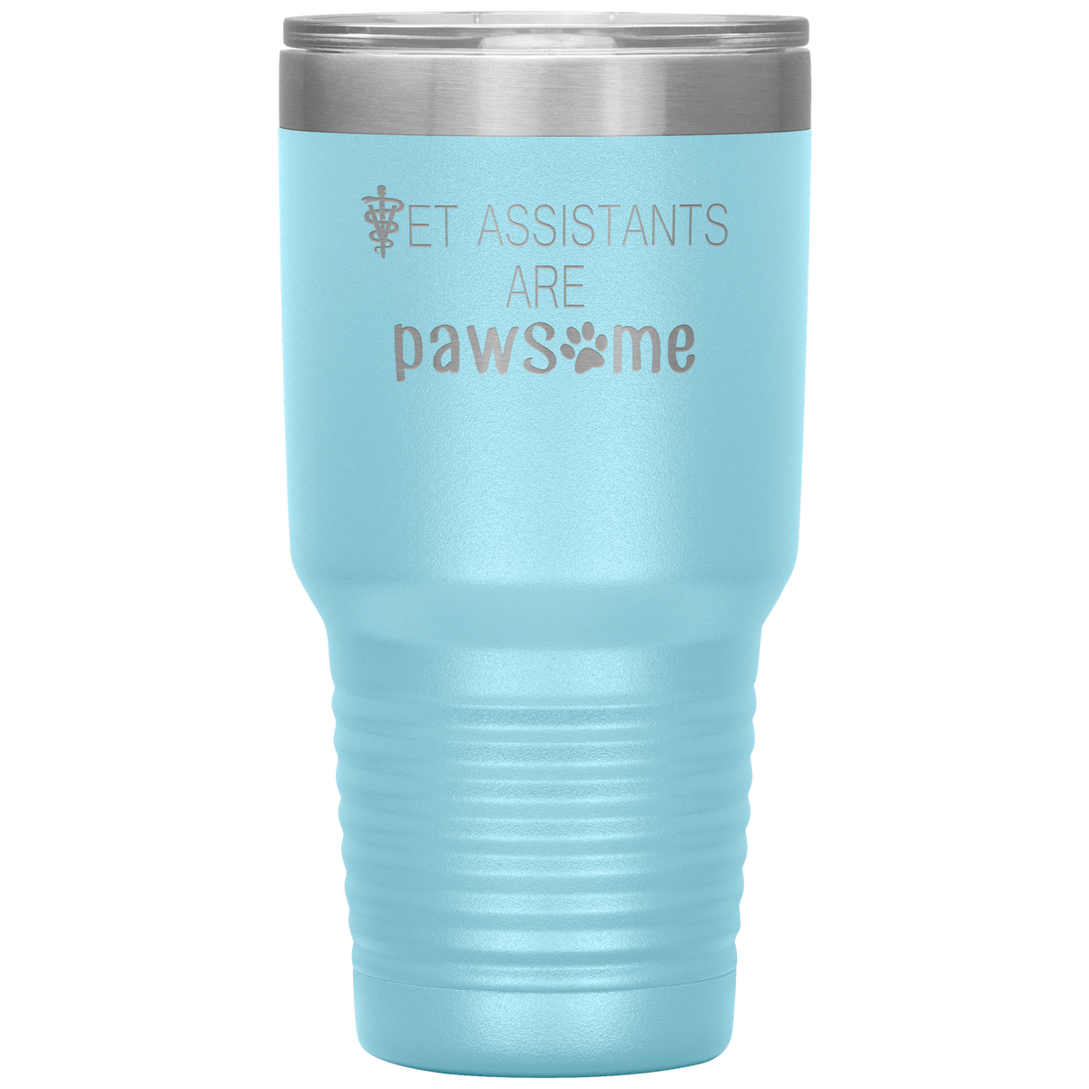 Vet Assistants are Pawesome 30 oz Vacuum Tumbler-Tumblers-I love Veterinary