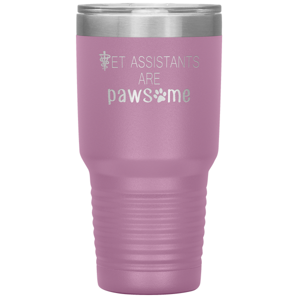 Vet Assistants are Pawesome 30 oz Vacuum Tumbler-Tumblers-I love Veterinary