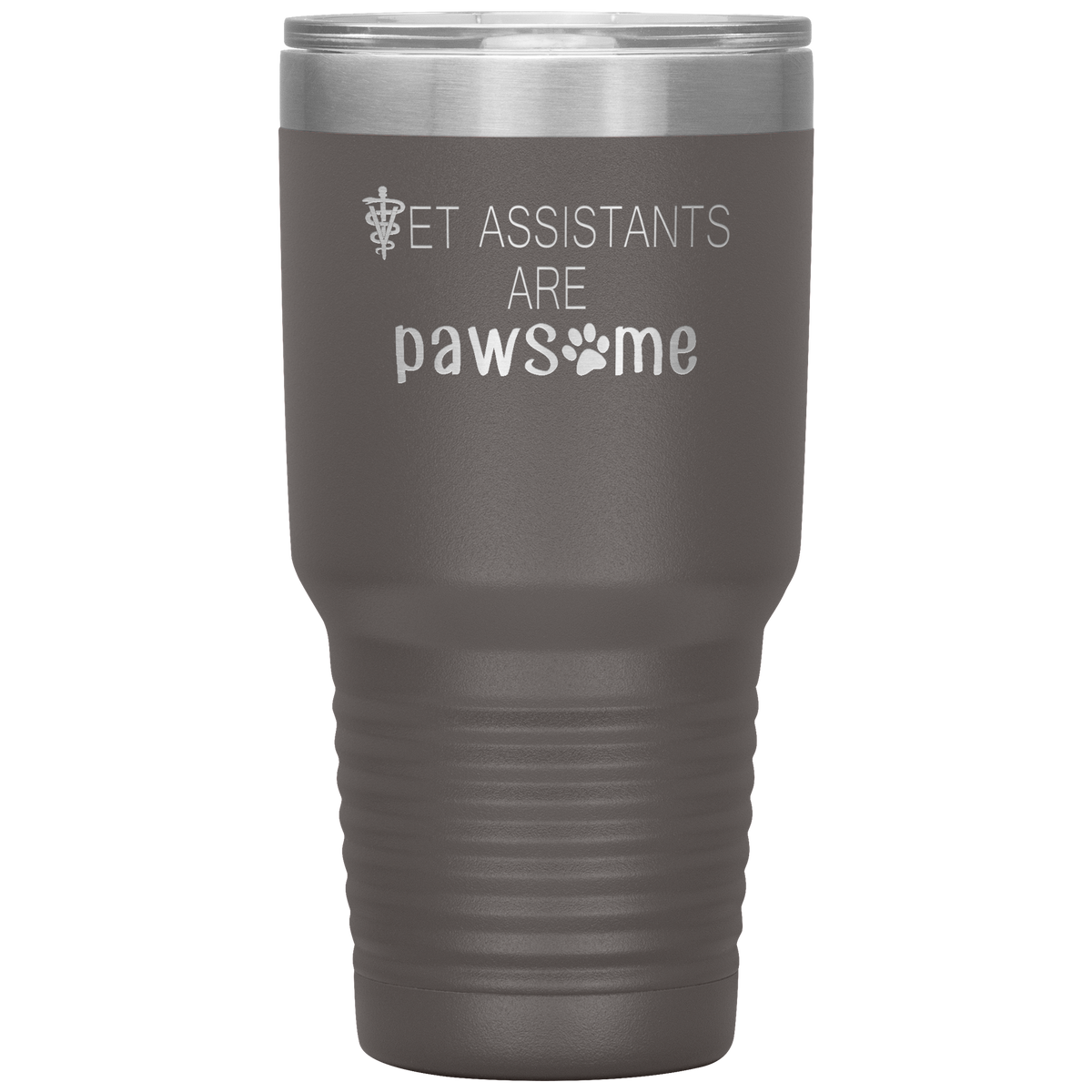 Vet Assistants are Pawesome 30 oz Vacuum Tumbler-Tumblers-I love Veterinary
