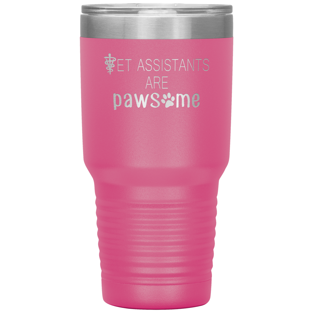 Vet Assistants are Pawesome 30 oz Vacuum Tumbler-Tumblers-I love Veterinary
