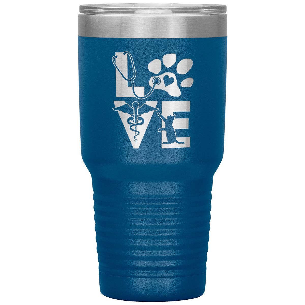 Veterinary Love cat 30oz Vacuum Tumbler-Tumblers-I love Veterinary