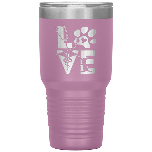 Veterinary Love cat 30oz Vacuum Tumbler-Tumblers-I love Veterinary