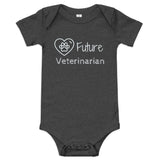 Future Veterinarian Baby short sleeve one piece-Baby Jersey Short Sleeve One Piece | Bella + Canvas 100B-I love Veterinary