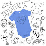 My siblings have paws Baby short sleeve one piece-I love Veterinary