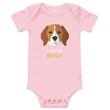 I love my Beagle Baby short sleeve one piece-Baby Jersey Short Sleeve One Piece | Bella + Canvas 100B-I love Veterinary