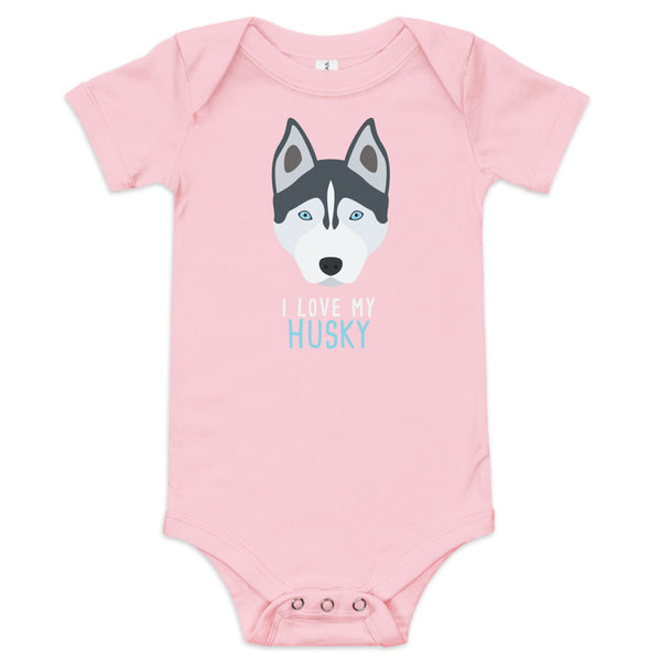 I love my Husky Baby short sleeve one piece-I love Veterinary